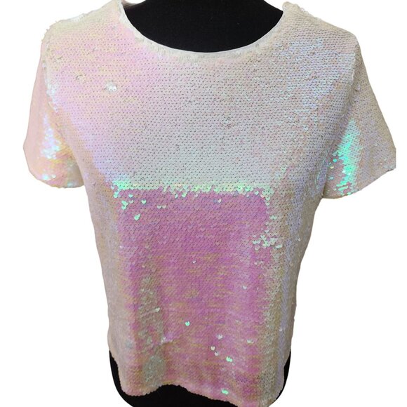 Luxury Evening Cocktail Party Beaded Sequins Runway Couture Top Blouse Jacket NW - Picture 14 of 16